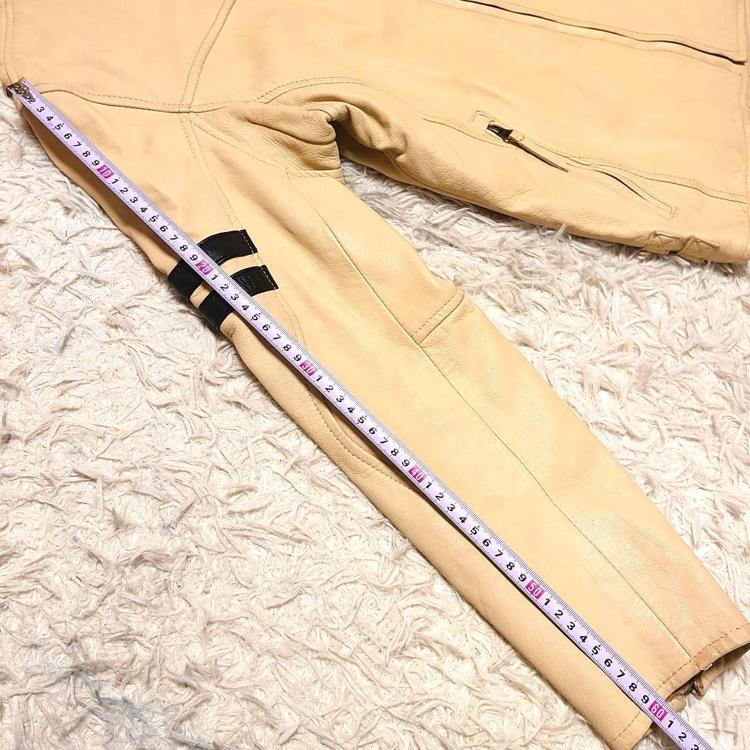 【超希少】ローリングストーンズ 羊革 バック刺繍 シングルライダース L