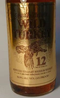 ワイルドターキー12年ゴールドラベル750ml（ヴィンテージ）