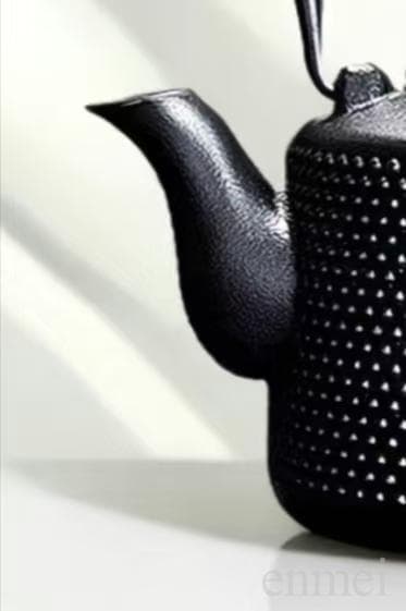 中国古美術・黒い鋳鉄製急須・鉄瓶・ケトル・860ml・酒器・茶壺・茶道・煎茶道具