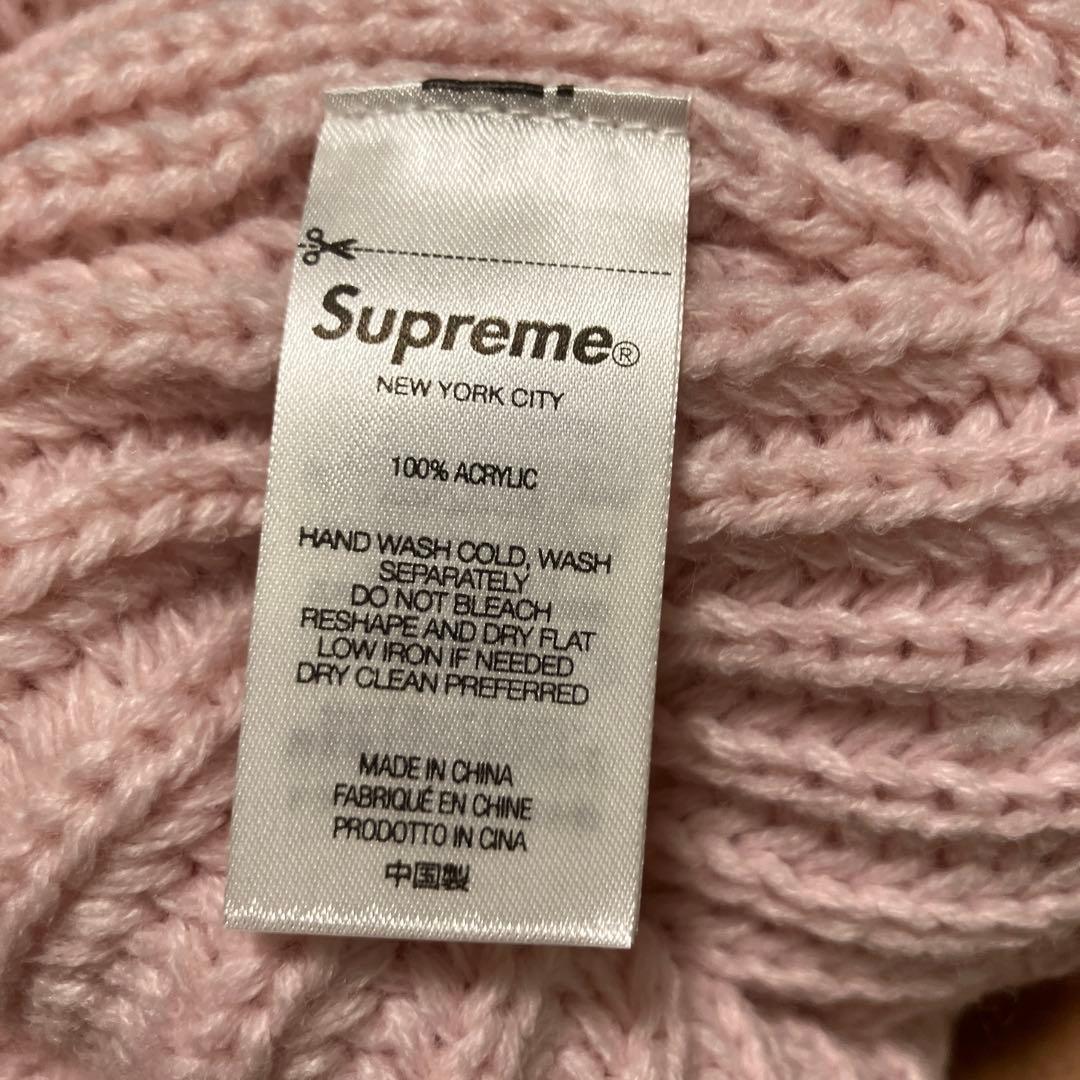 帽子 supreme Classic Logo ChunkyRibbed Beanie
