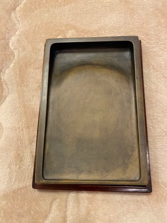 ㉘【値下げ】硯　澄泥硯（鱔魚黄）　書道