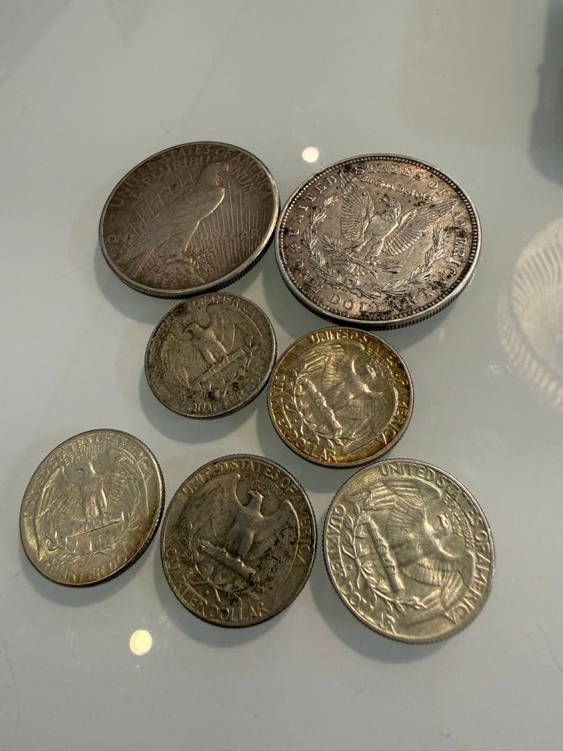 モルガンダラー　ピースダラー クォーター　銀貨　銀製