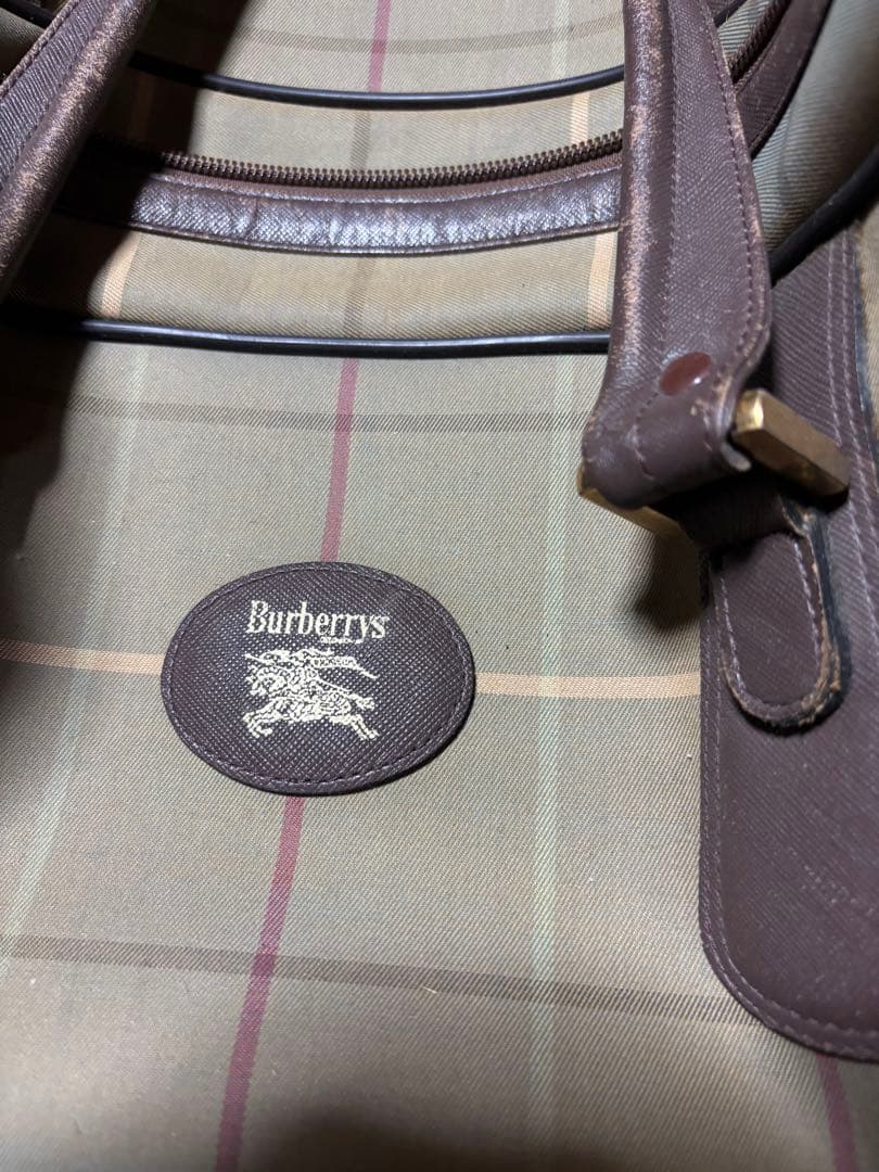Burberrys チェック柄 ボストンバッグ　ヴィンテージ