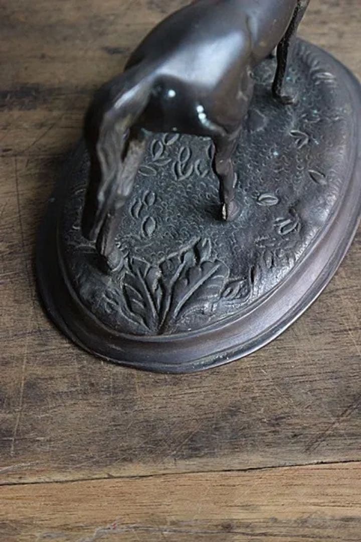 フランスアンティーク　ブロンズ　馬