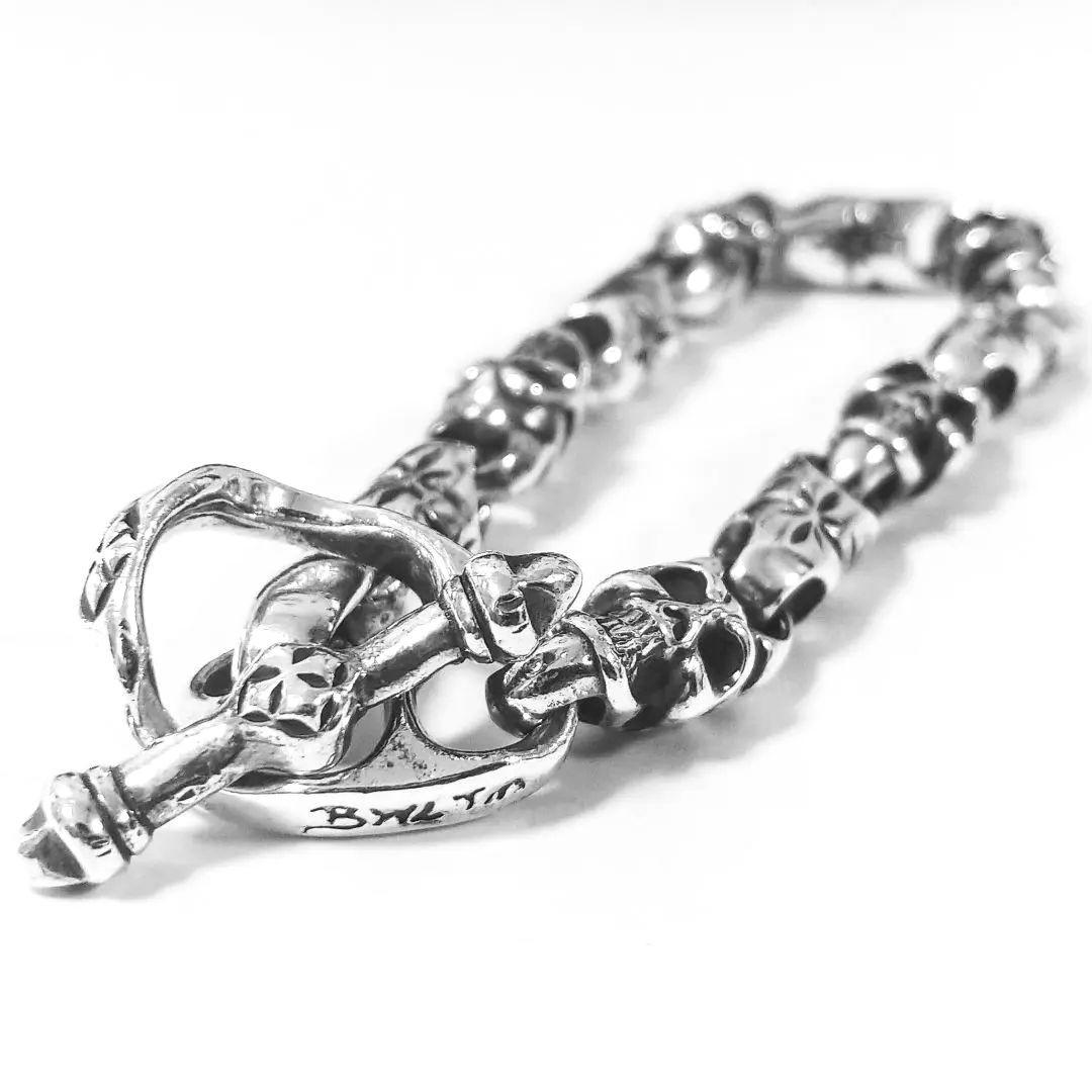 激レア！ ビルウォールレザー ベイビー スカル ミッドスター ブレスレット