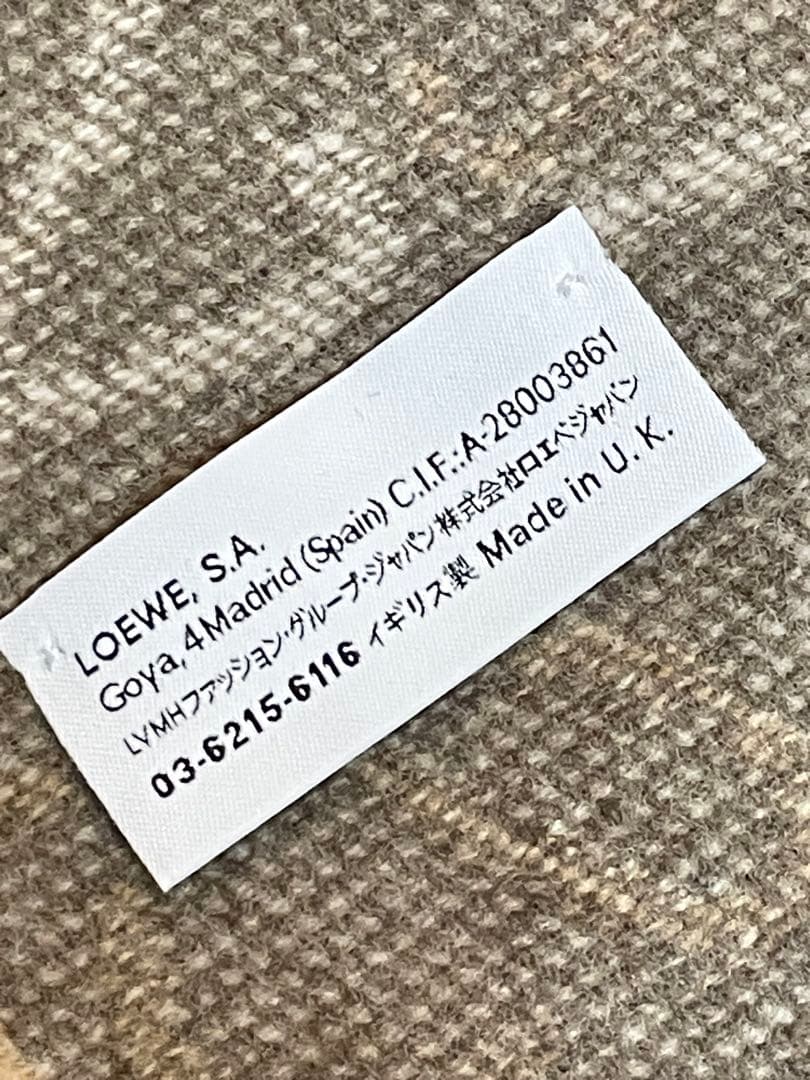 【美品】LOEWEロエベ　ウール/カシミヤ　マフラー　❤︎