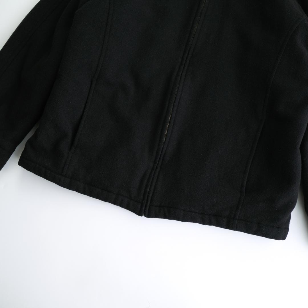 JOHN HENRY 中綿入りウールジャケット 黒 ブラック M