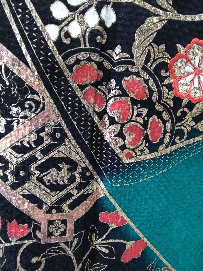 振袖フルセット、正絹、トールサイズ、重ね衿帯揚げ帯締め、やまと西陣高級袋帯、襦袢