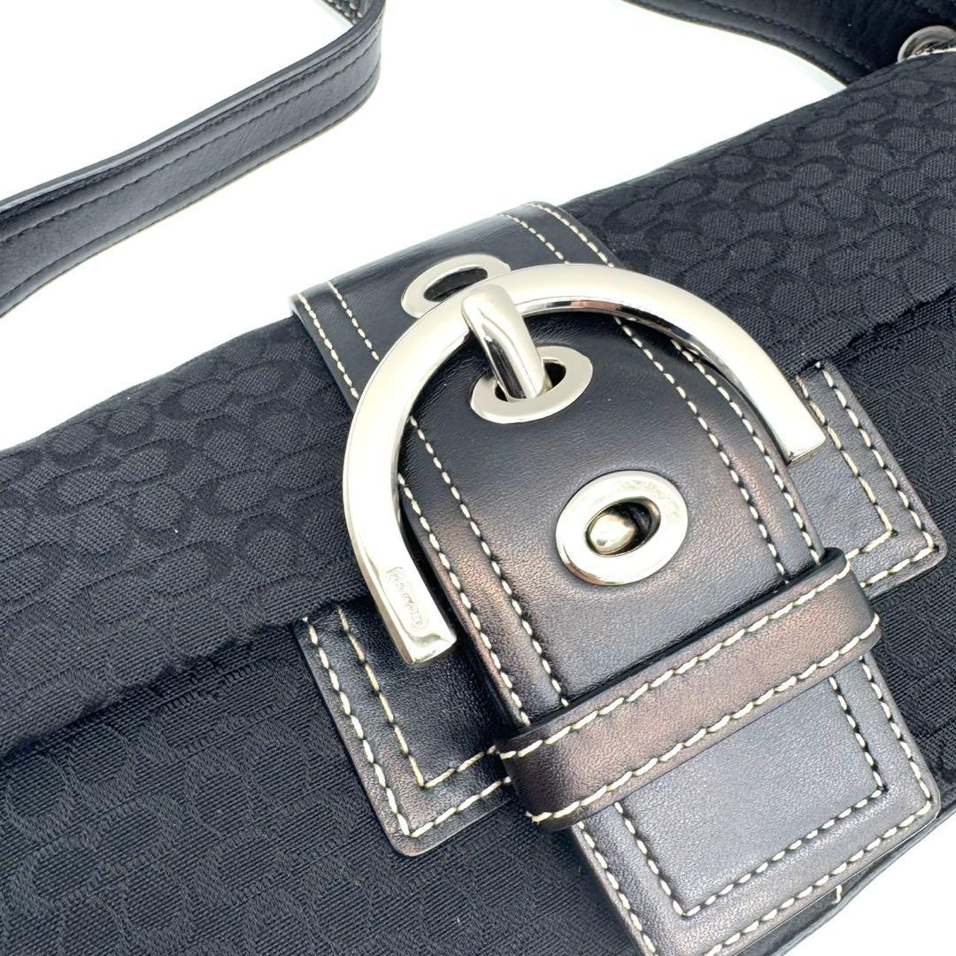 未使用級✨COACH コーチ ソーホー シグネチャー ワンショルダーバッグ 黒