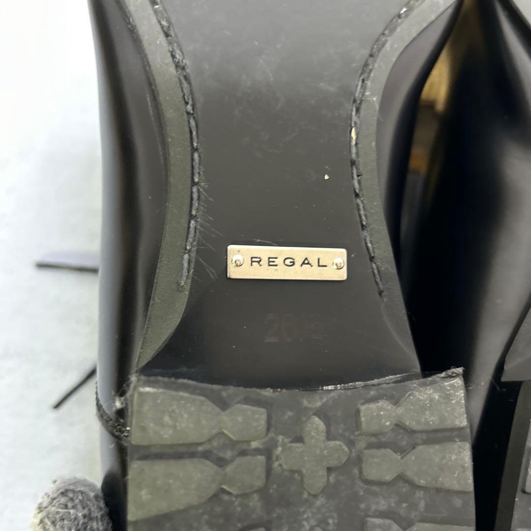 【超美品】リーガル　011R ストレートチップ　本革　レザー　黒
