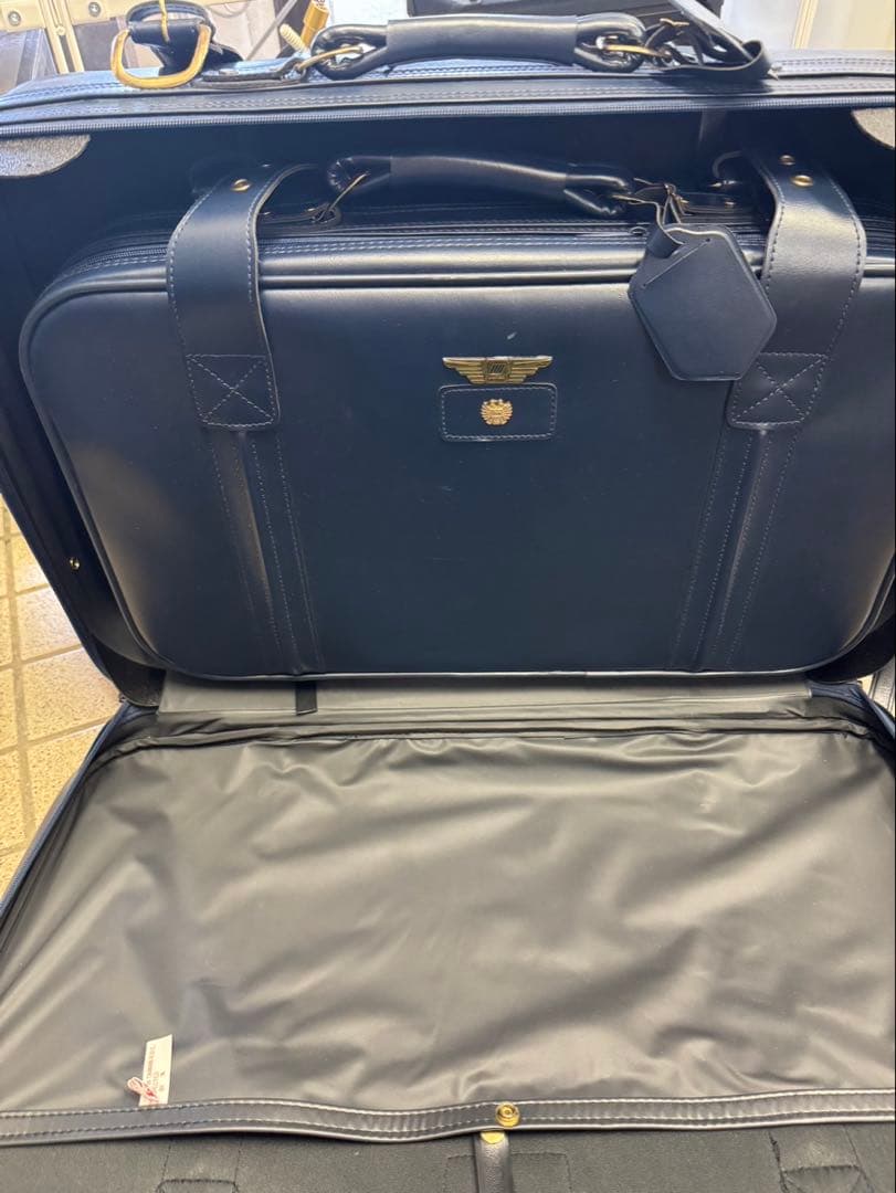 ユナイテッド空港　バッグ　キャスター付き　大小セット