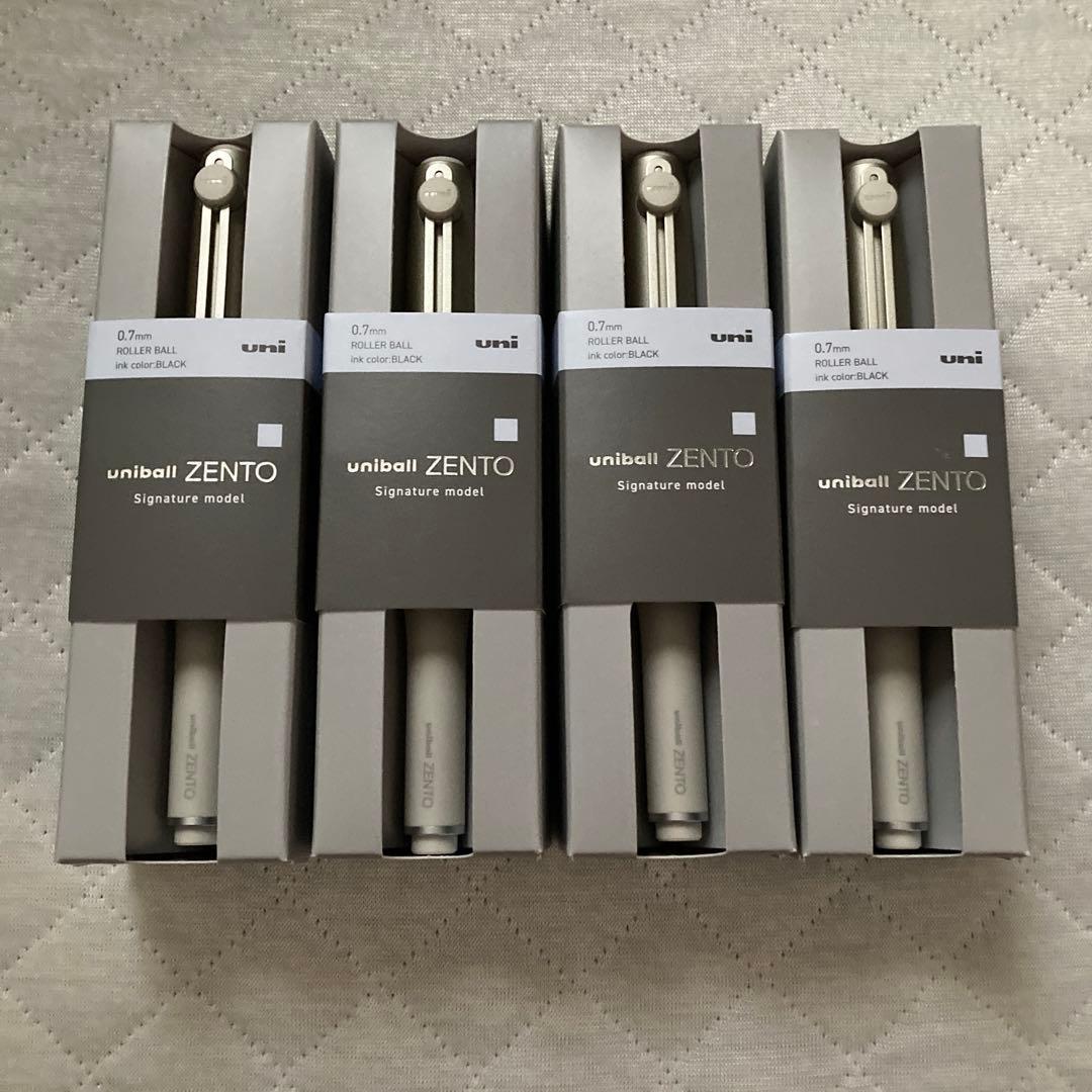 ユニボールゼント　シグニチャーモデル　ZENTO シャンパンゴールド 4本