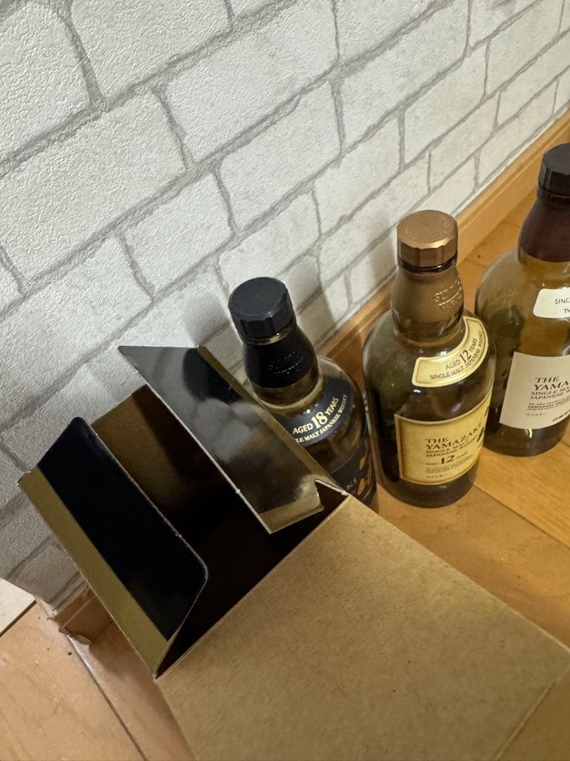 山崎ウイスキー 18年 12年 ノンビンテージセット　空瓶　箱付き