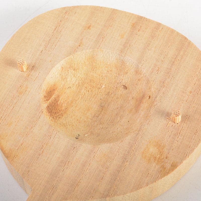 茶道具　道場宗廣造　葦に水　桐団扇香合　共箱　V　6785