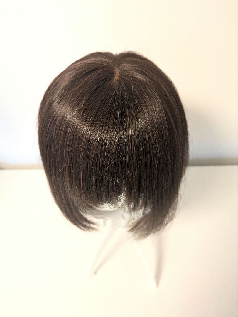 【リネアストリア】天使のマニッシュショート人毛MIXチョコブラウンM　ウィッグ