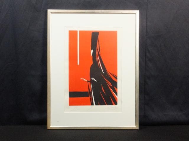 ヤノス・カス　直筆サイン『青ひげ公の城　ジュディスⅡ世』リトグラフ 1010G