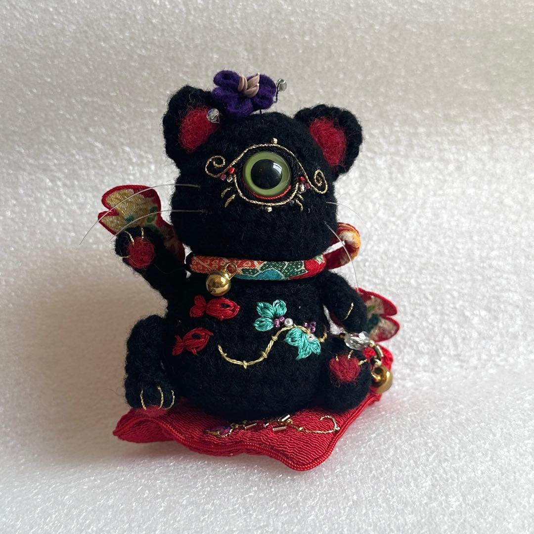 xooxlife 作家 刺繍 テディベア ハンドメンド ぬいぐるみ 羊毛フェルト