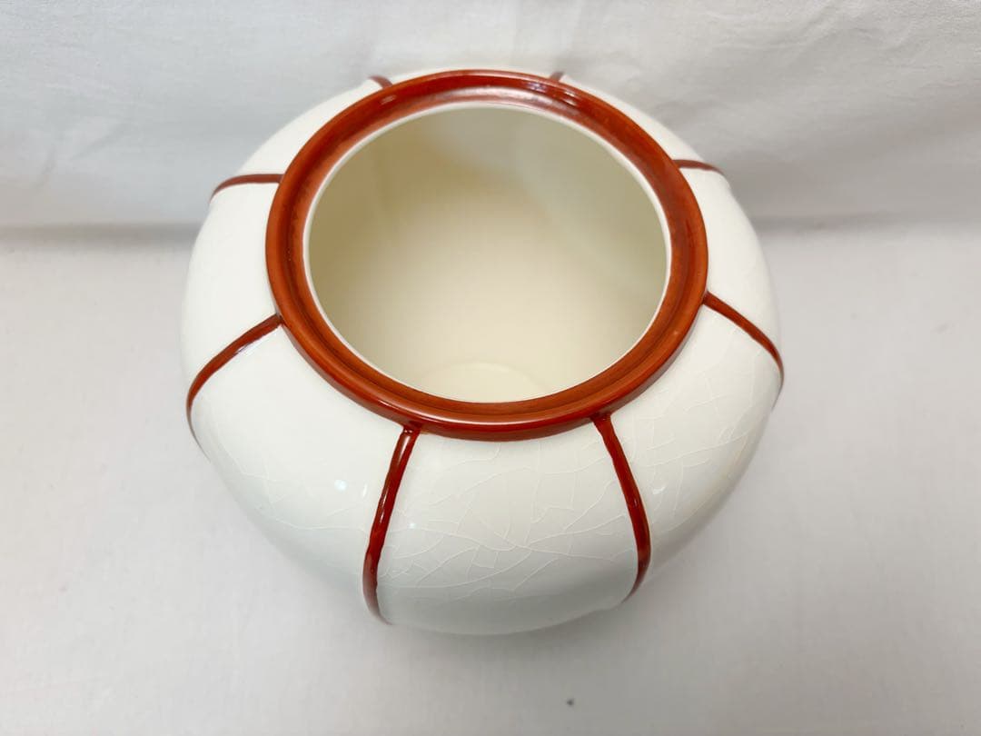 未使用 茶道具 楽山作 雪洞水指 塗り蓋 作家物 煎茶道具 水屋道具 共箱