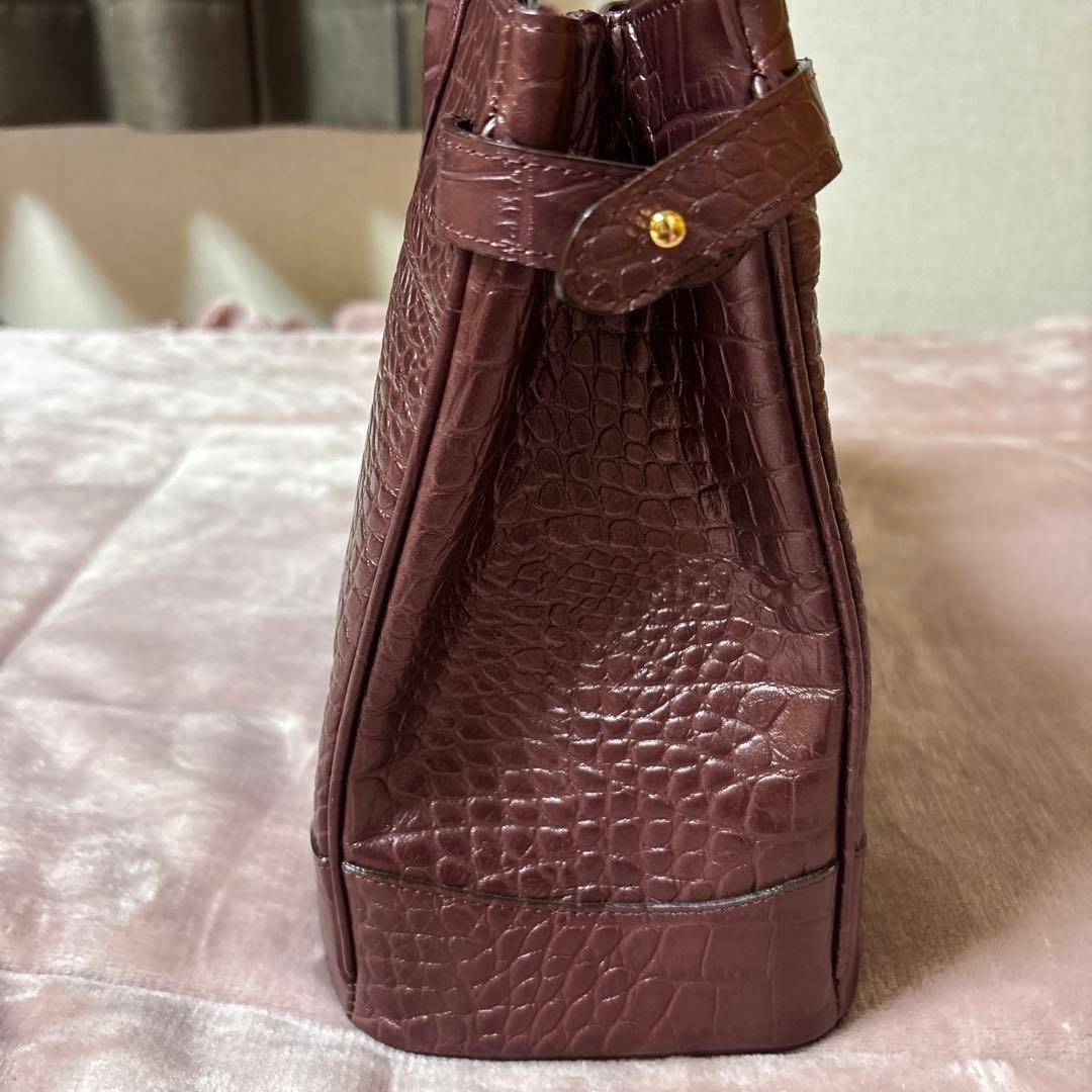 傳濱野クラッシーアーバントート　クロコ型押し　ミニ