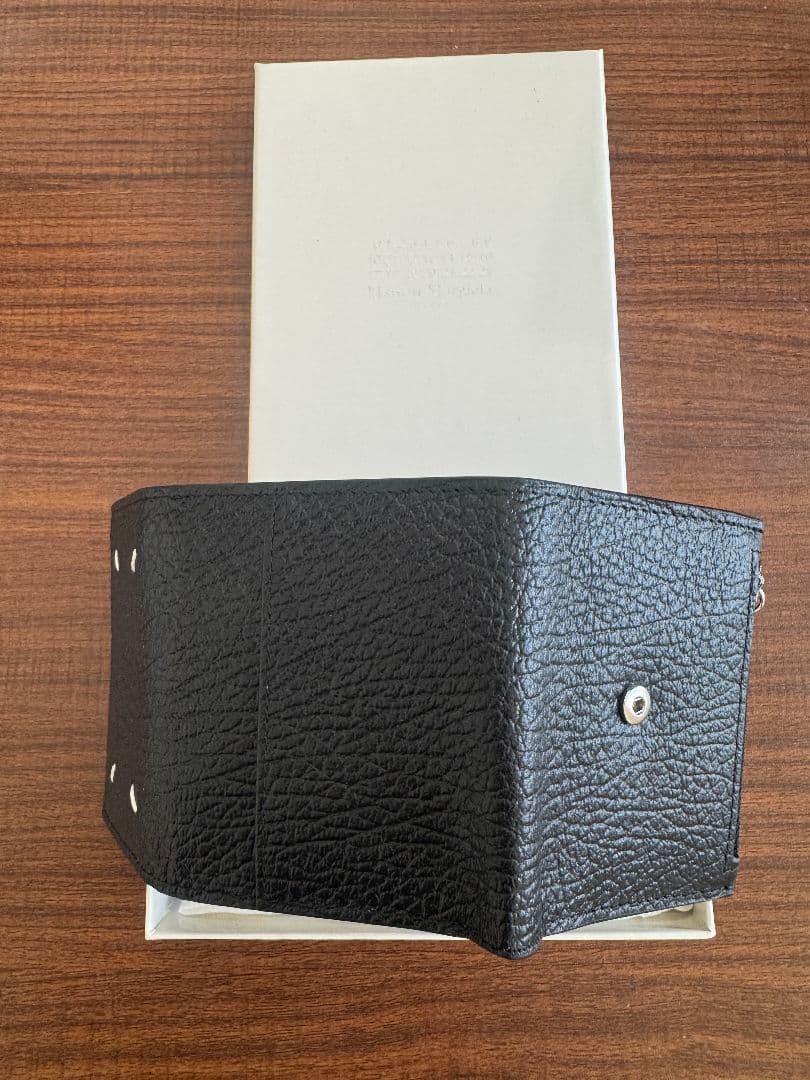 Maison Margiela ブラック三つ折り財布