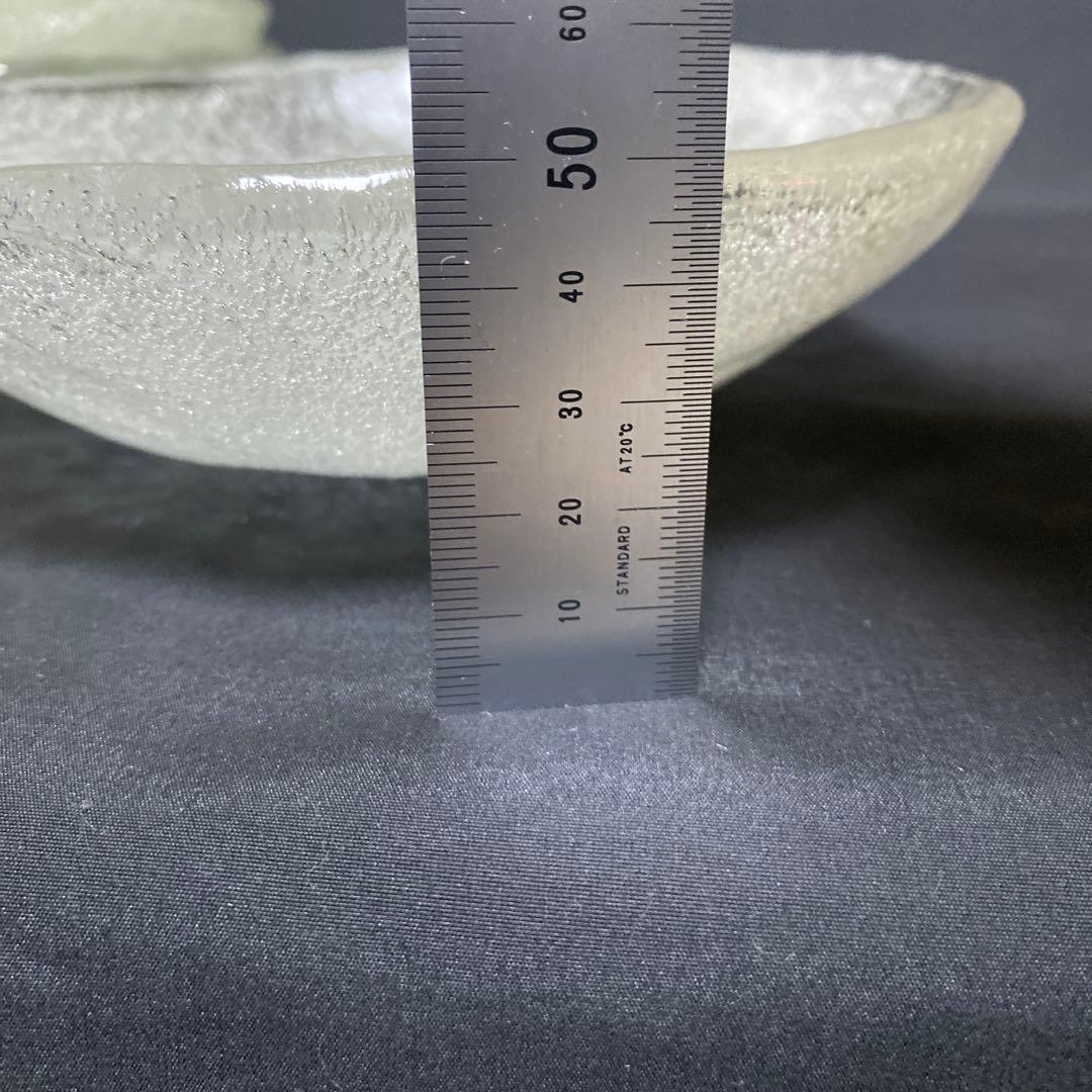 岩田ガラス　気泡　ガラス　浅鉢　深皿　6枚　未使用　美品