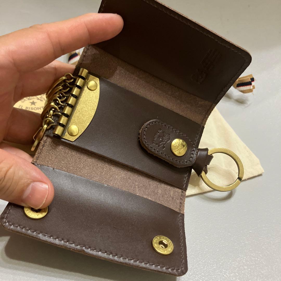 未使用品　IL BISONTE　イルビゾンテ　6連 キーケース　レザーリング