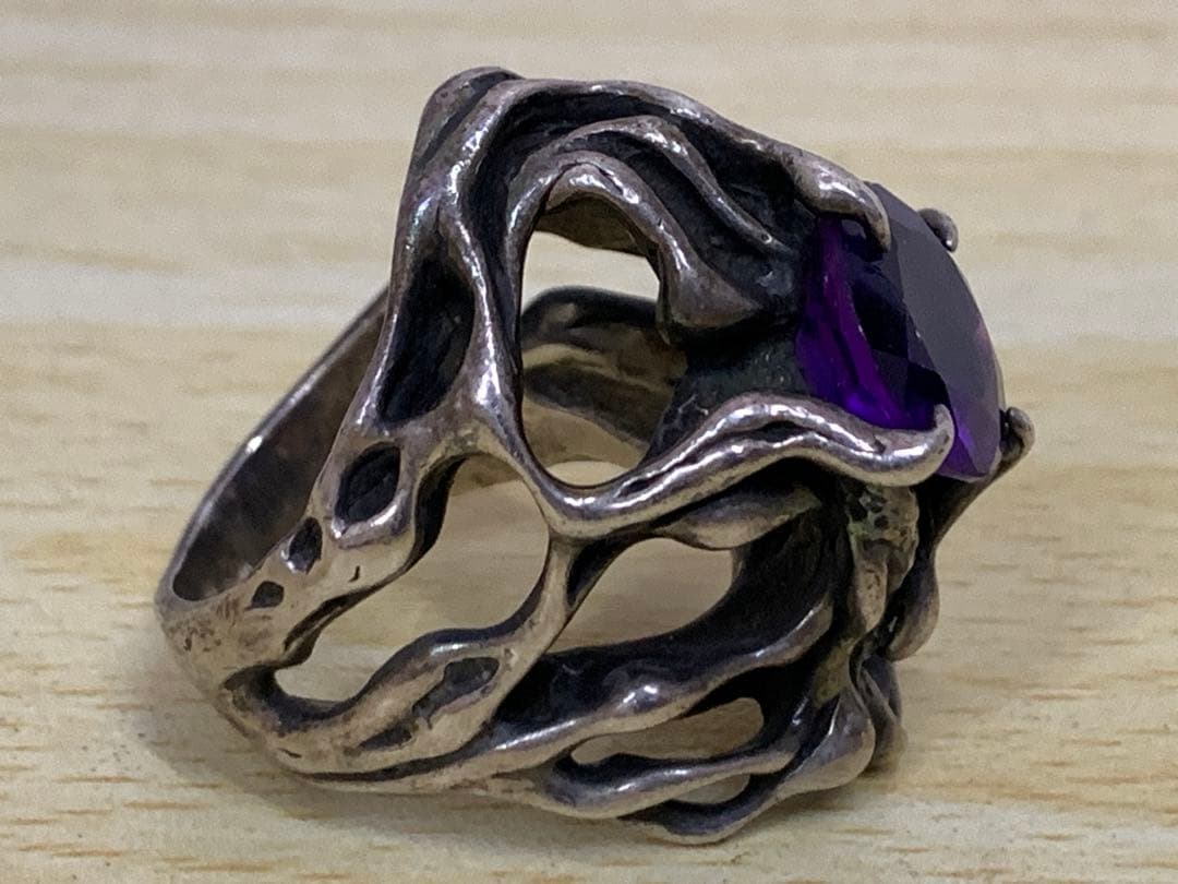 【超希少】廃盤品 TAUJAN アメジスト 美品 リング 18号