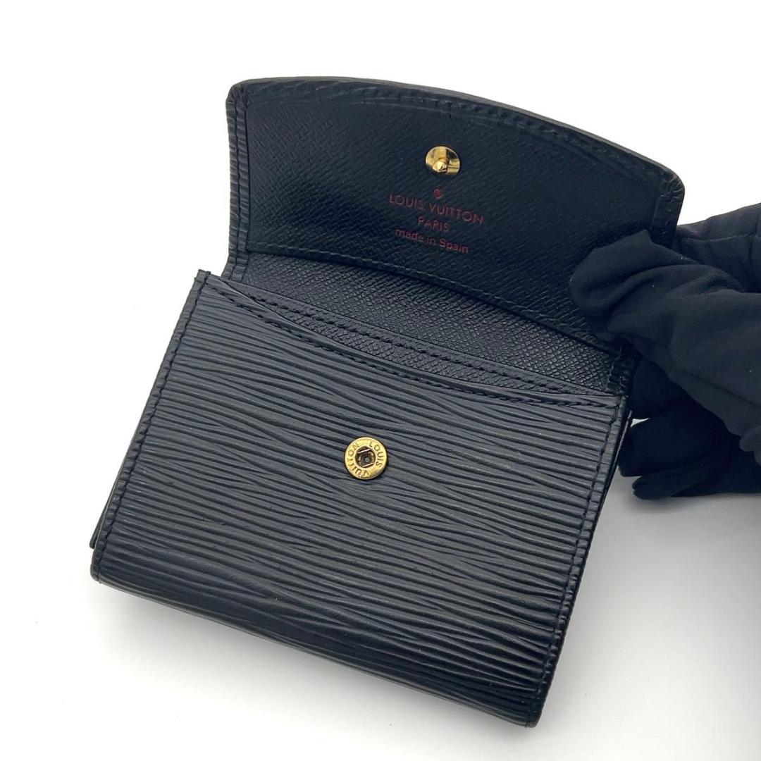 ルイヴィトン エピ ケース ポルトモネサーンプル 黒 ノワール 男女兼用