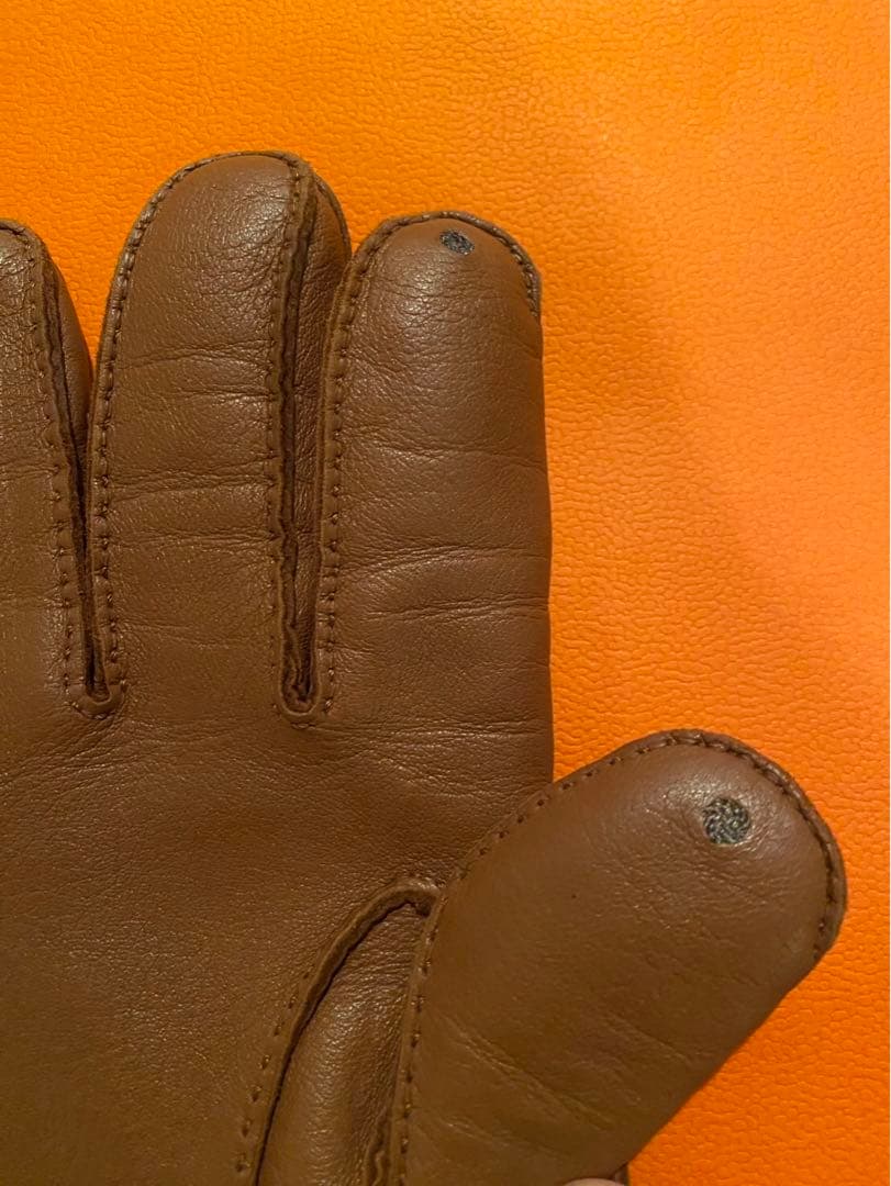 HERMES ラムレザー　メンズ手袋