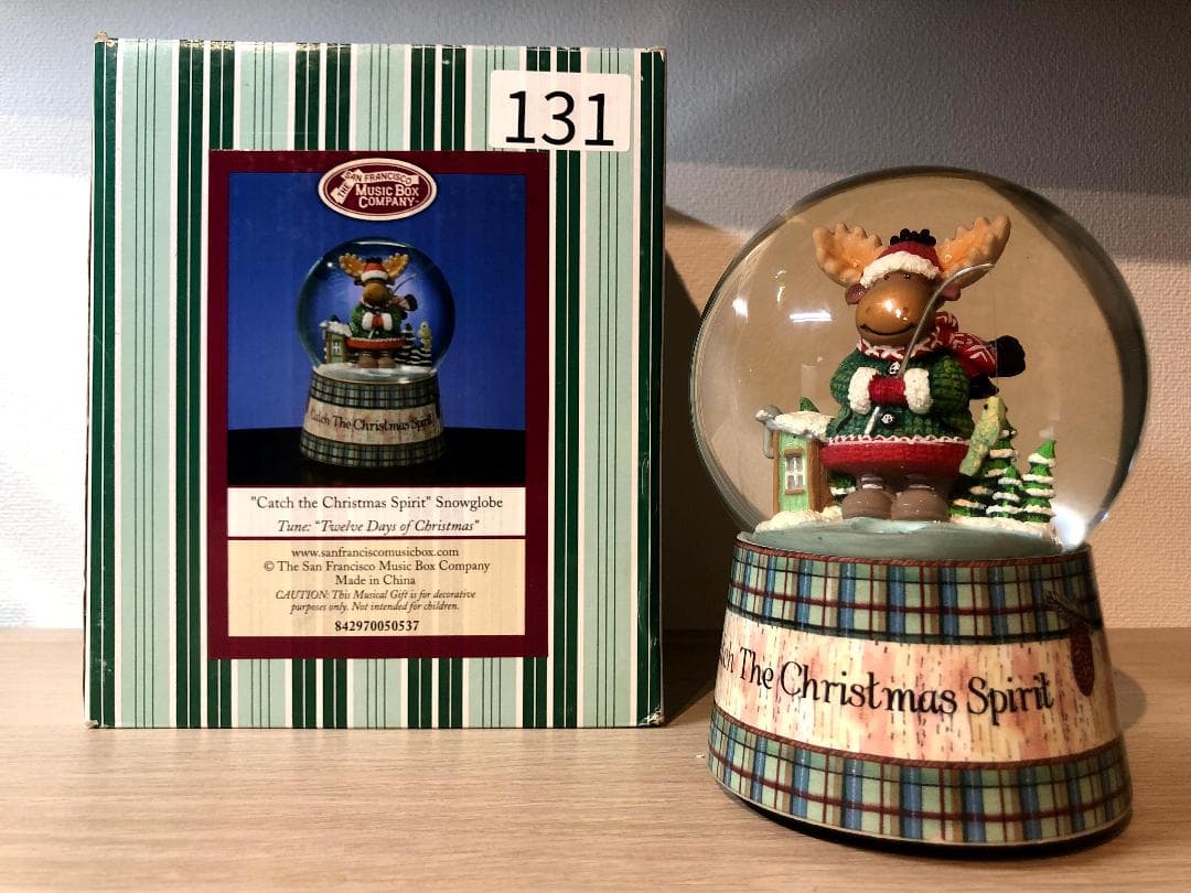 スノードーム││クリスマス気分のトナカイ│131