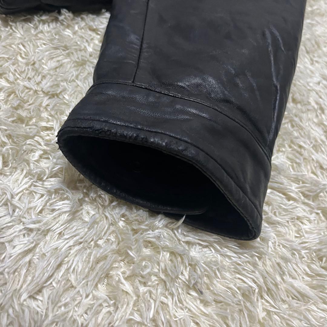 Nautica 名作 レザージャケット 90s　46　大きいサイズ　ノーティカ