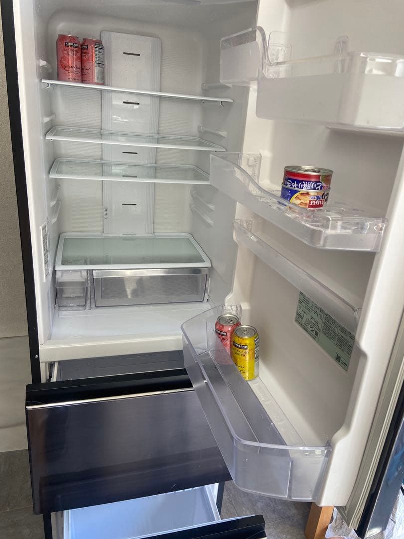シルバー ブラック 冷蔵庫 大容量