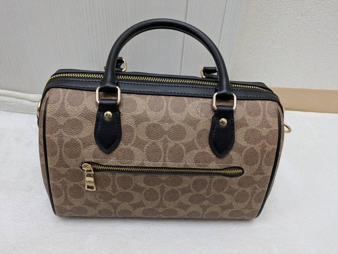 【新品未使用】 コーチ COACH ハンドバッグ ローアン サッチェル ブラック