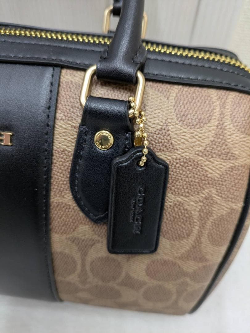 【新品未使用】 コーチ COACH ハンドバッグ ローアン サッチェル ブラック