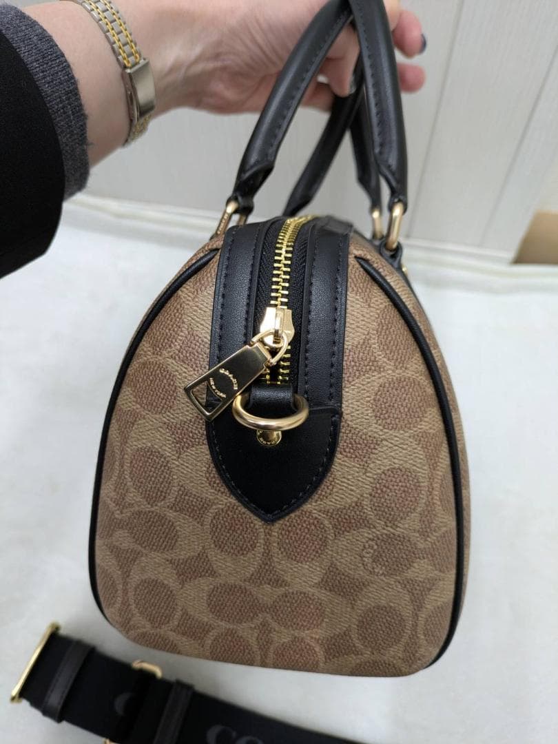 【新品未使用】 コーチ COACH ハンドバッグ ローアン サッチェル ブラック