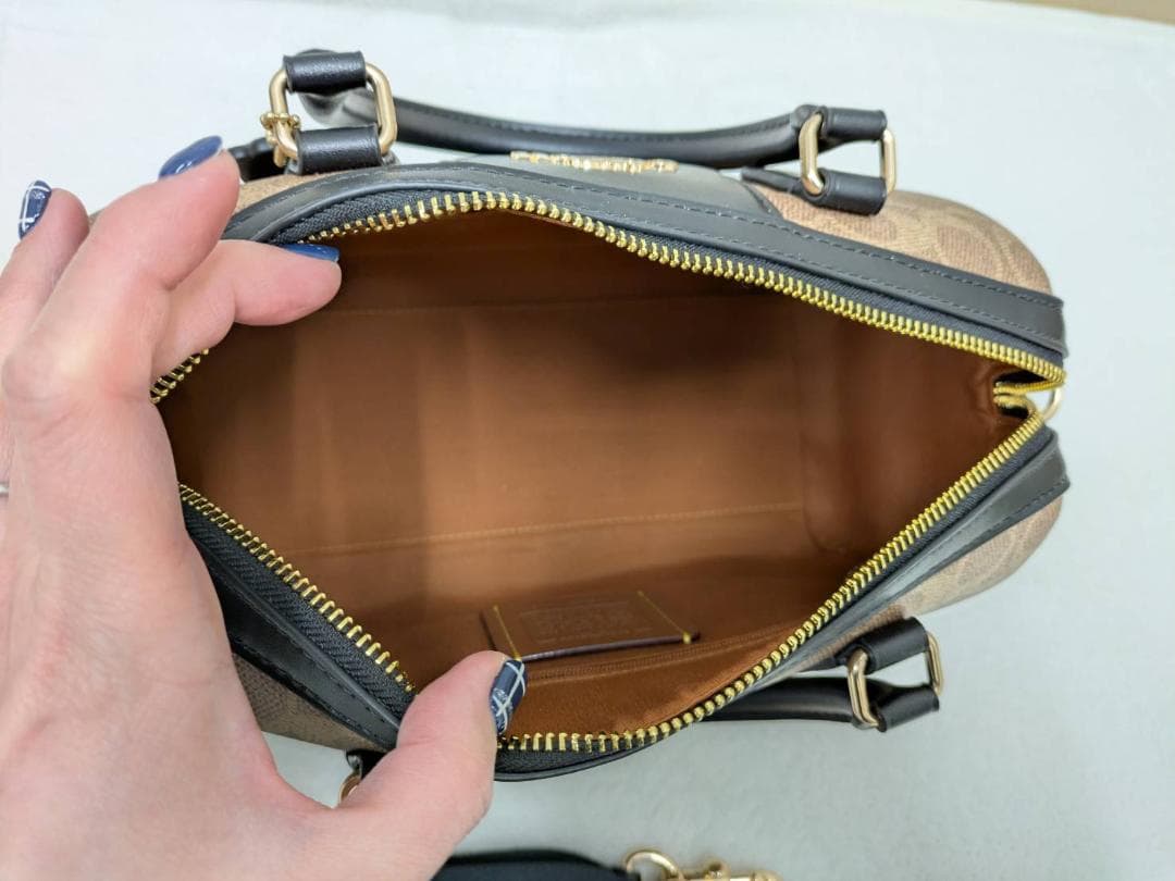 【新品未使用】 コーチ COACH ハンドバッグ ローアン サッチェル ブラック