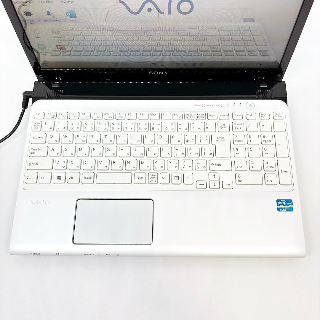 VAIO ノートパソコン Corei7 オフィス 新品SSD Win11 A12