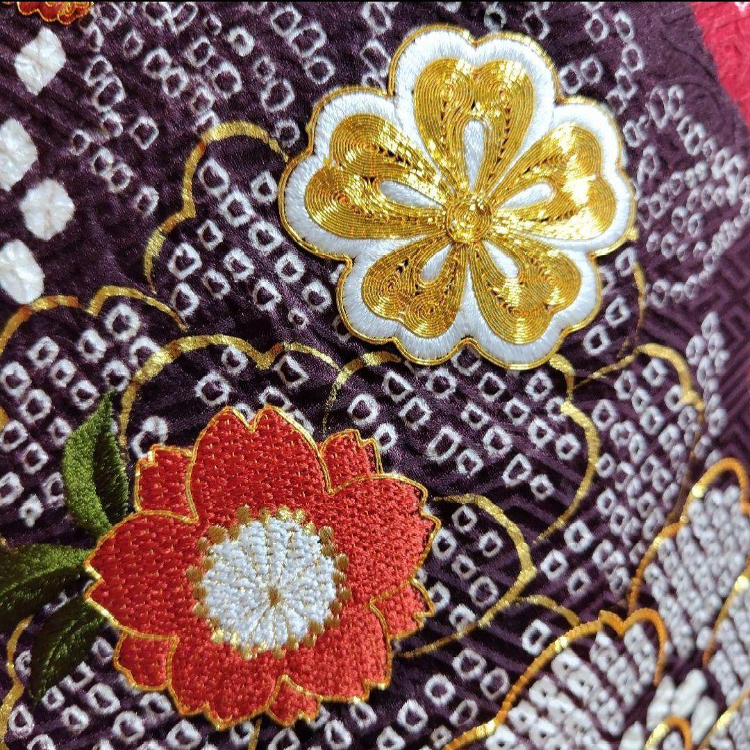 振袖フルセット(7点)・成人式・手絞り・京都きもの友禅・本絞り・豪華刺繍・逸品