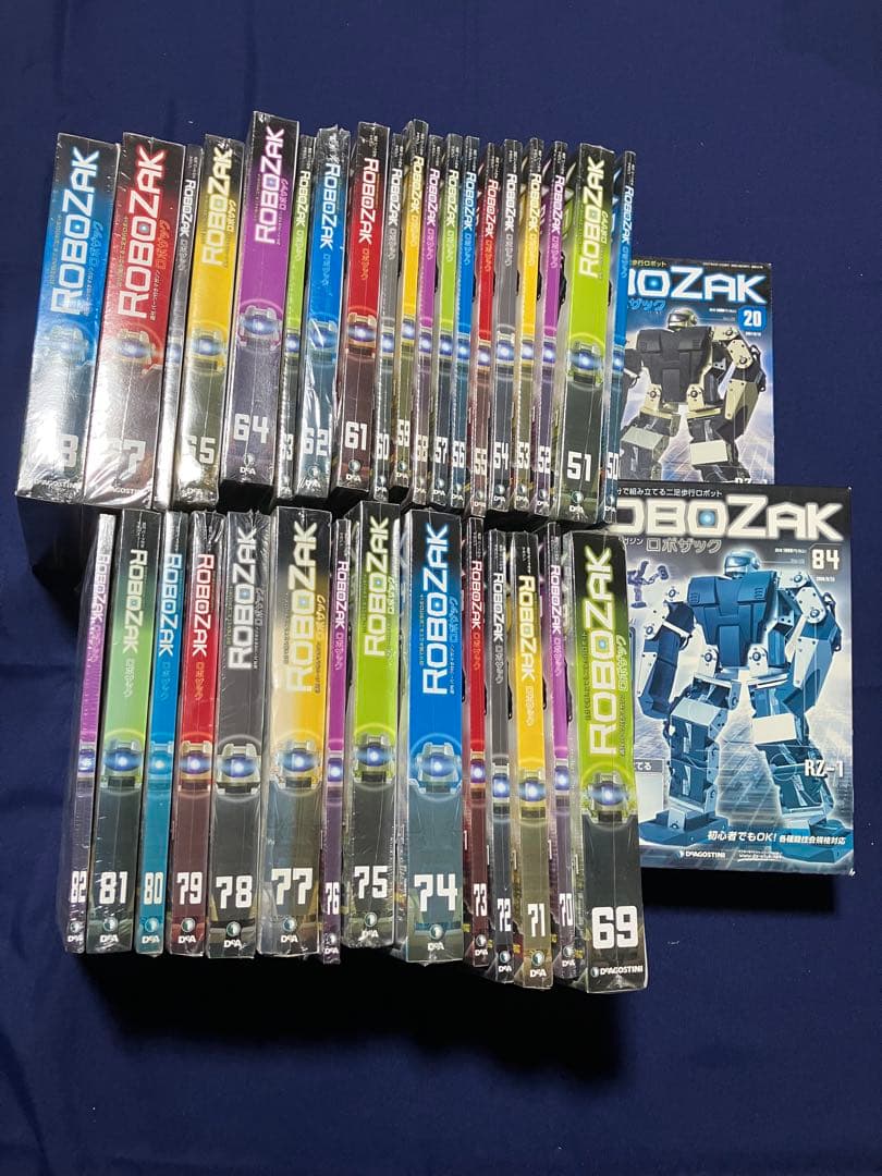 未開封 DeAGOSTINI 週刊 ロボザック 20・50〜82・84巻セット