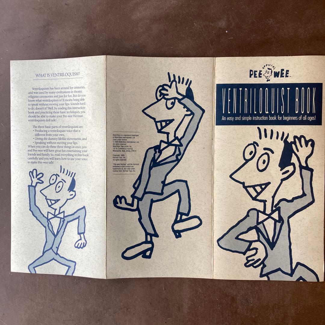 Rare! 80s PEE-WEE HERMAN MATCHBOX腹話術人形