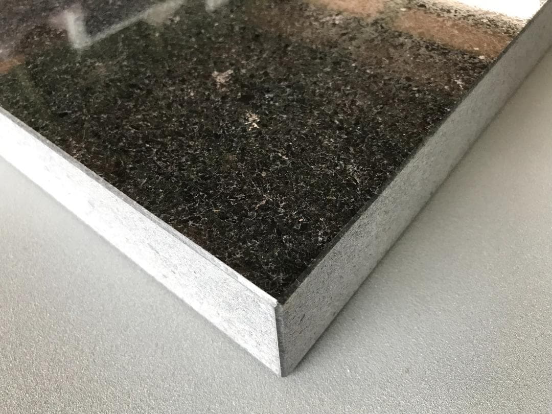 超最高級 天然黒御影石 オーディオボード●340×300×40●　ペア　送料無料