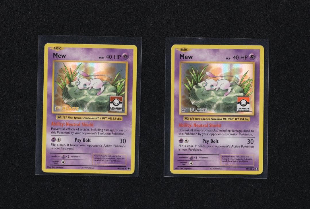 英版ミュウ Pokemon Leagueプロモ 1st-4th 4枚セット