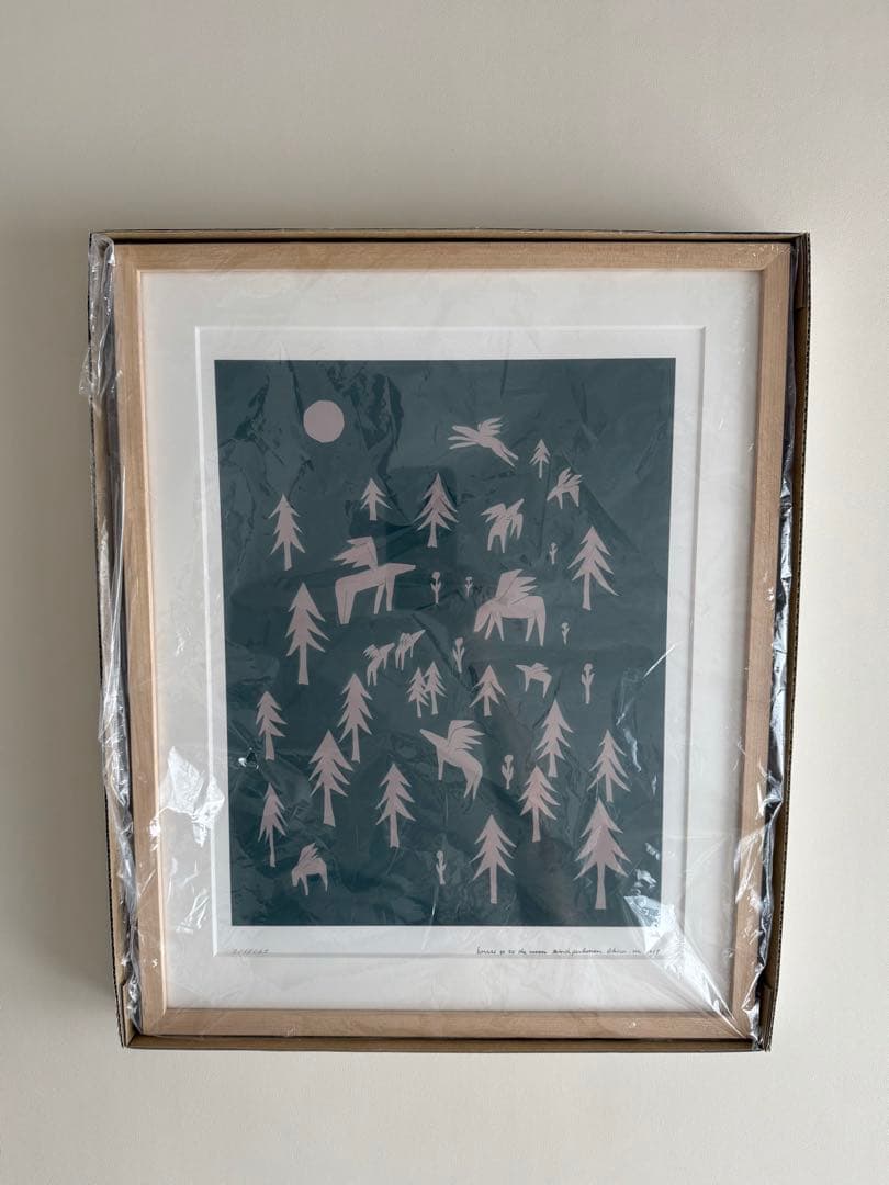 ミナペルホネン 皆川明× クリッパン アート ポスター A3 グリーン 正規品