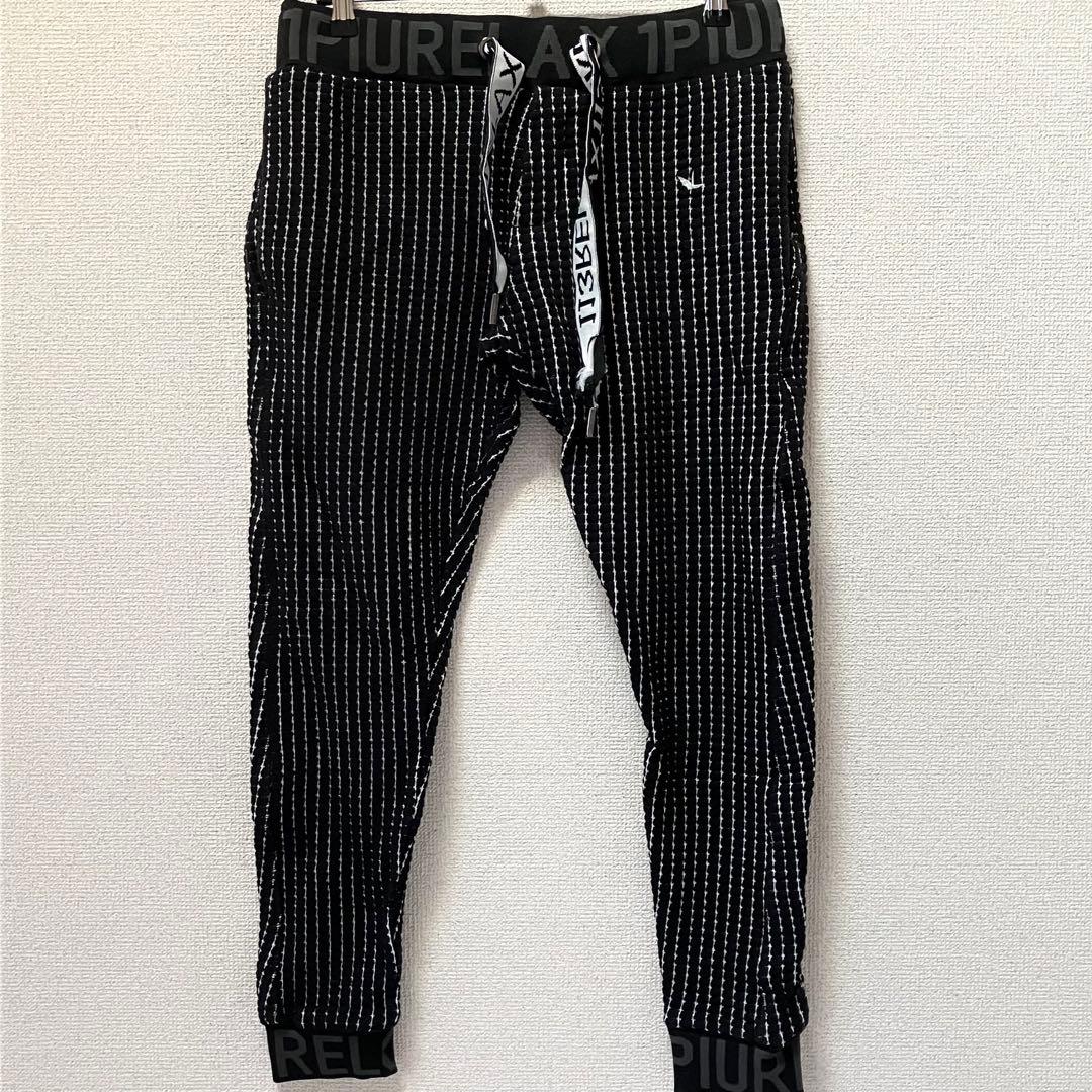 【1PIU1UGUALE3 】リラックス ストライプ 上下セットアップ XL