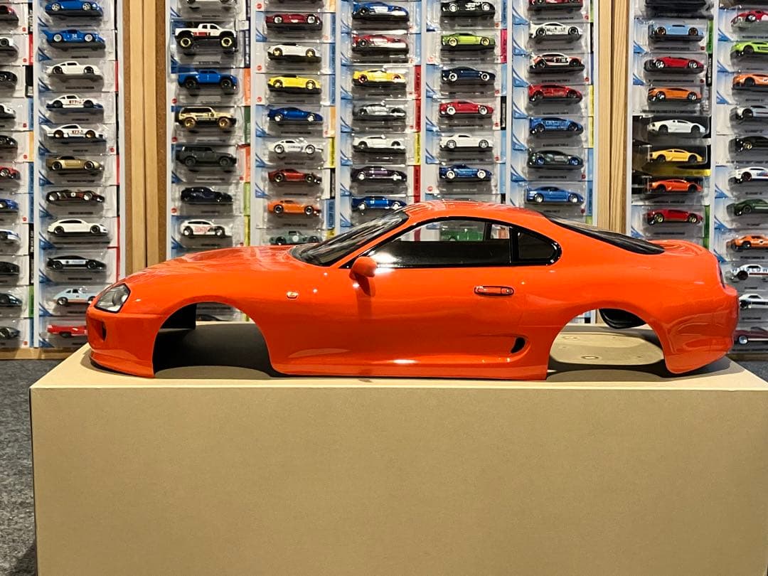 タミヤ ラジコン RC トヨタ スープラ 塗装済スペアボディ キレイなオレンジだ