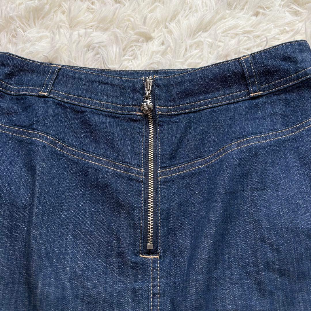 新品 エムズグレイシー 24AW パールスタッズ付きデニムスカート 近年モデル