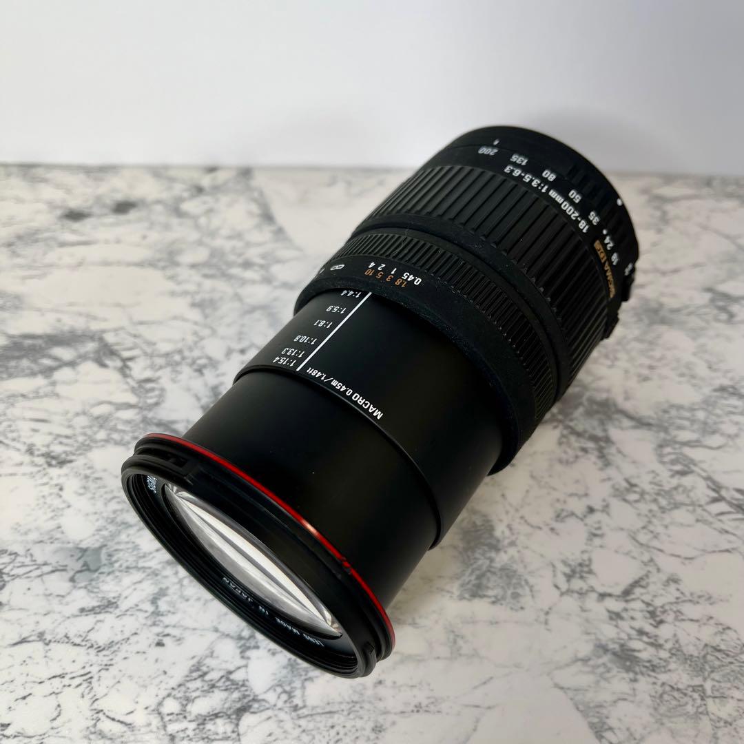 【美品】シグマ 18-200mm F3.5-6.3キャノンEFマウントSIGMA