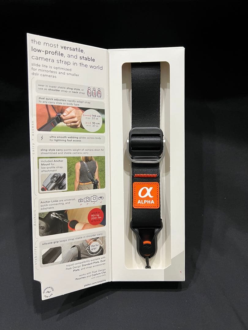 新品　ピークデザイン スライドライト　SONY αエディション　シナバーアンカー