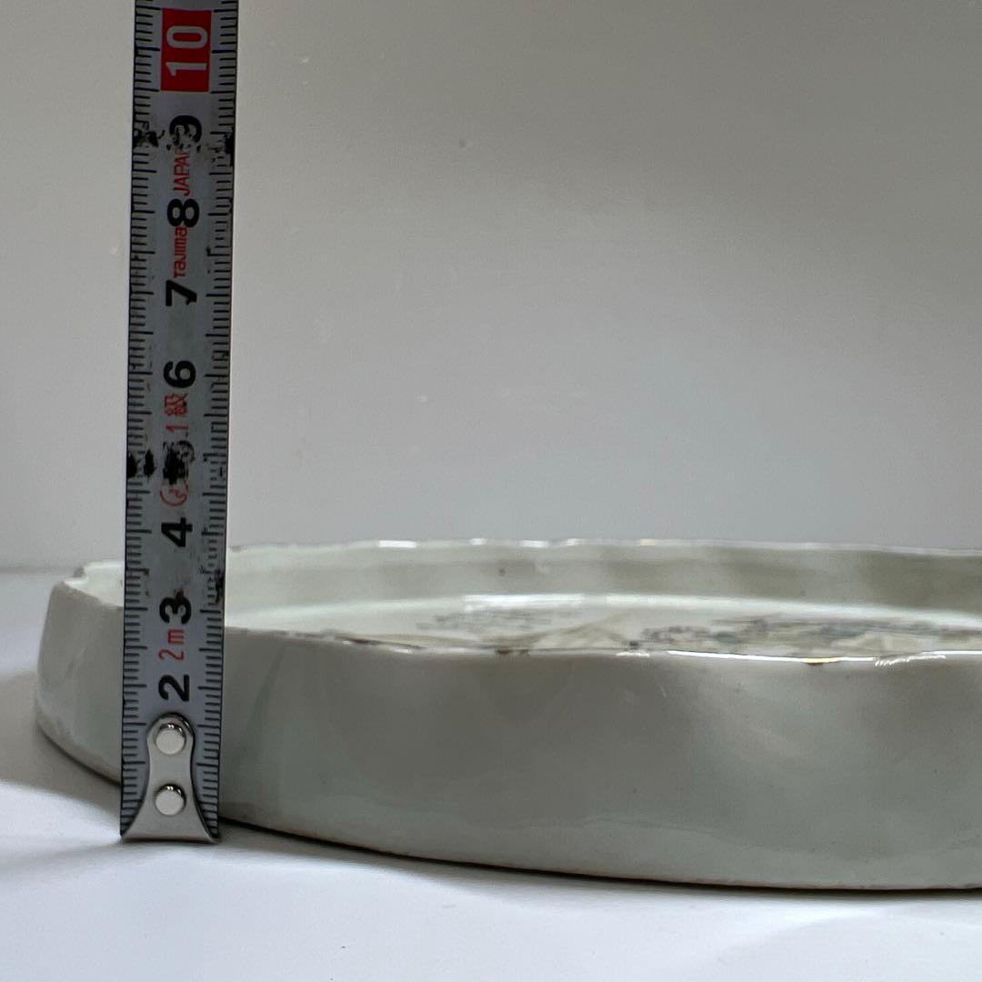 中国清時代　粉彩人物画大皿　幅約27.5㎝　東Y7-0702⭐︎2Fトニエ