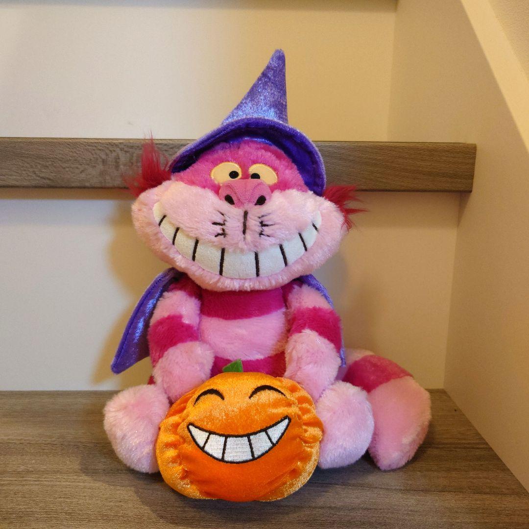 ハロウィン　ディズニー　チェシャ猫 ぬいぐるみ 帽子付き